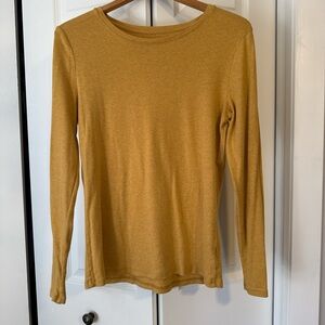 a new day Mustard Long Sleeve Women's Top